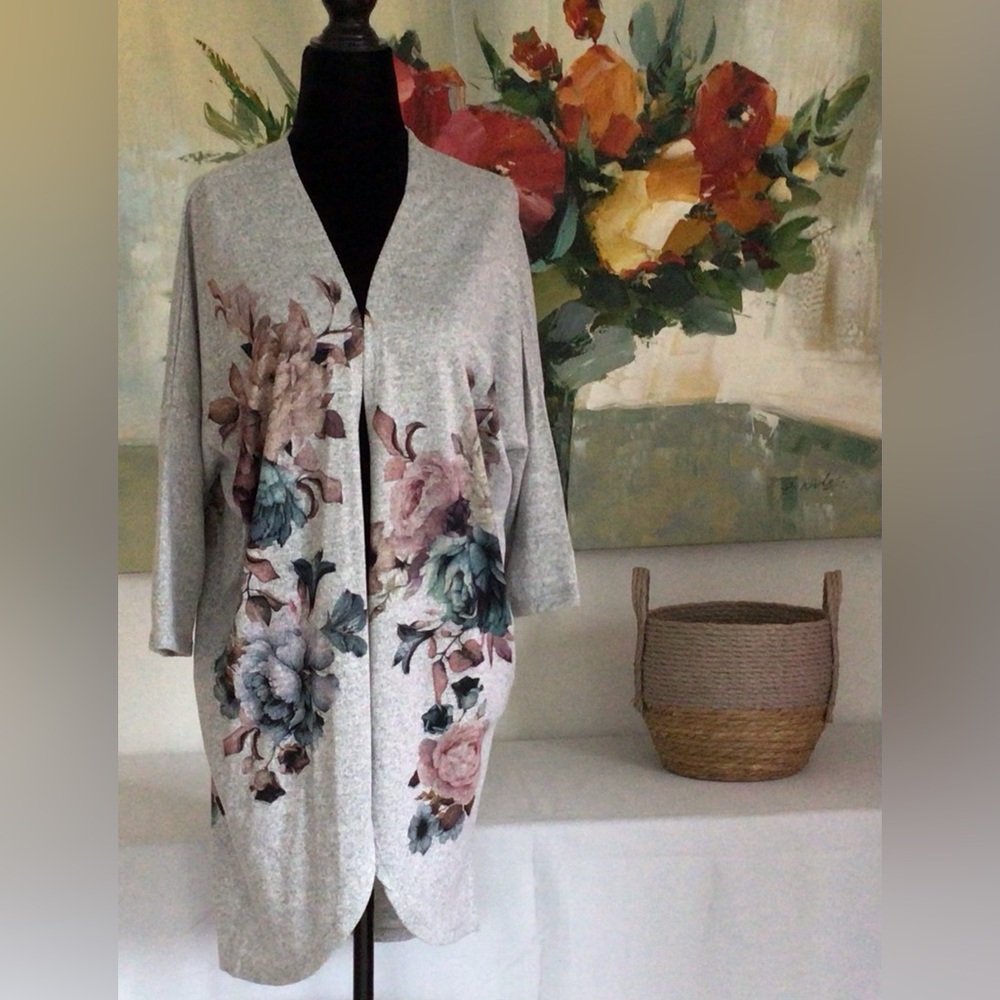 Live in the Moment Duster Cardigan Floral